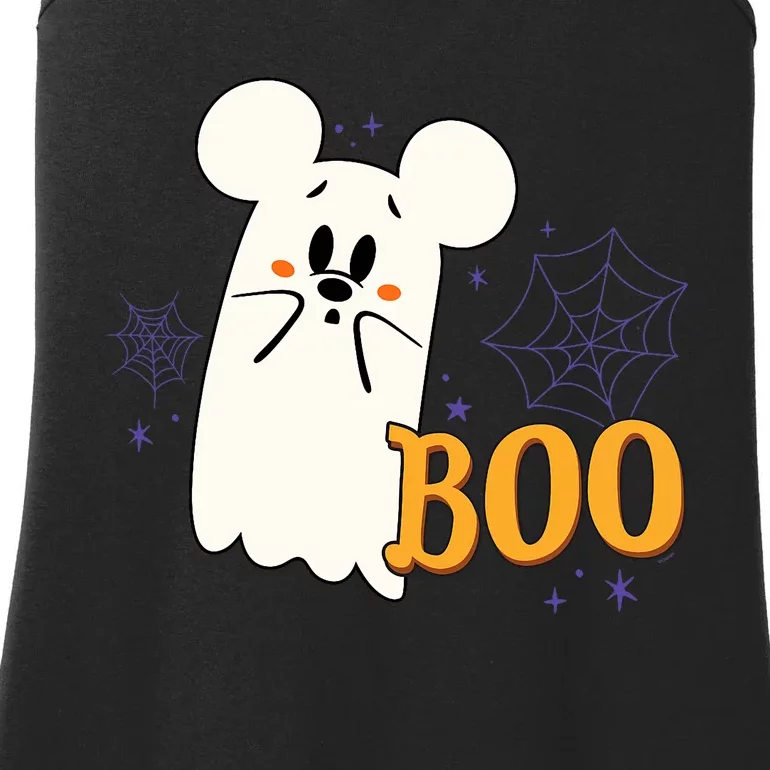 Mickey Mouse Cute Little Ghost Boo Halloween Ladies Essential Tank