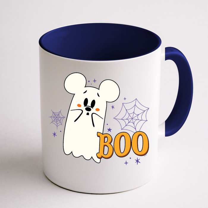 Mickey Mouse Cute Little Ghost Boo Halloween Front & Back Coffee Mug