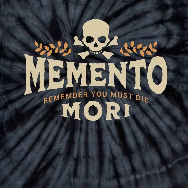 Memento Mori Catholic Design Meaning Traditional Latin Skull Tie-Dye T-Shirt