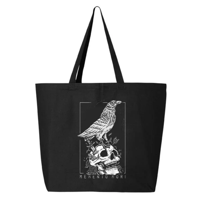 Memento Mori Crow Skull Moon 25L Jumbo Tote