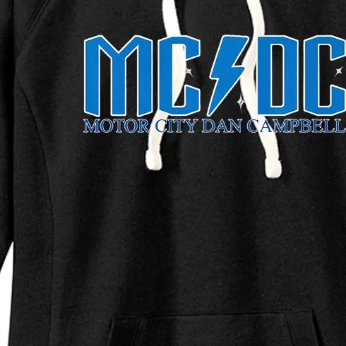 MCDC Motor City Dan Campbell Funny Football Women's Fleece Hoodie