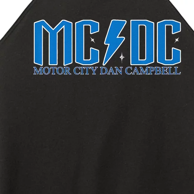 MCDC Motor City Dan Campbell Funny Football Women’s Perfect Tri Rocker Tank