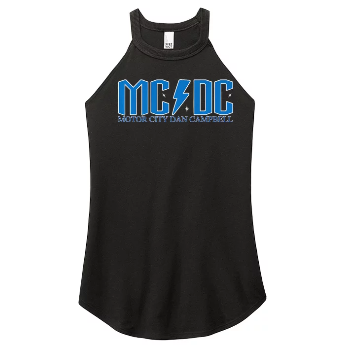 MCDC Motor City Dan Campbell Funny Football Women’s Perfect Tri Rocker Tank