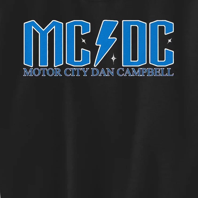 MCDC Motor City Dan Campbell Funny Football Kids Sweatshirt