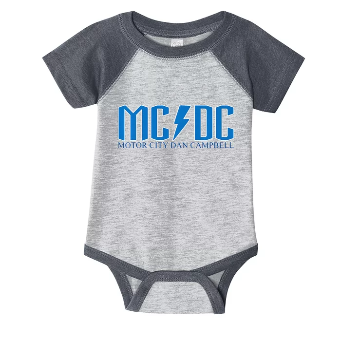 MCDC Motor City Dan Campbell Funny Football Infant Baby Jersey Bodysuit