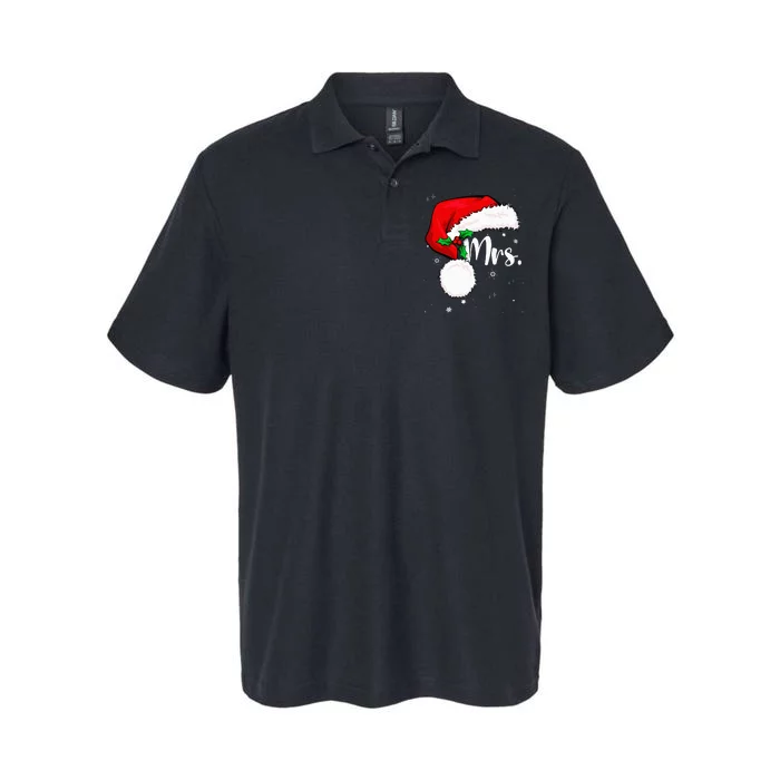 Mr Mrs Claus Christmas Couples Matching His And Her Pajamas Softstyle Adult Sport Polo