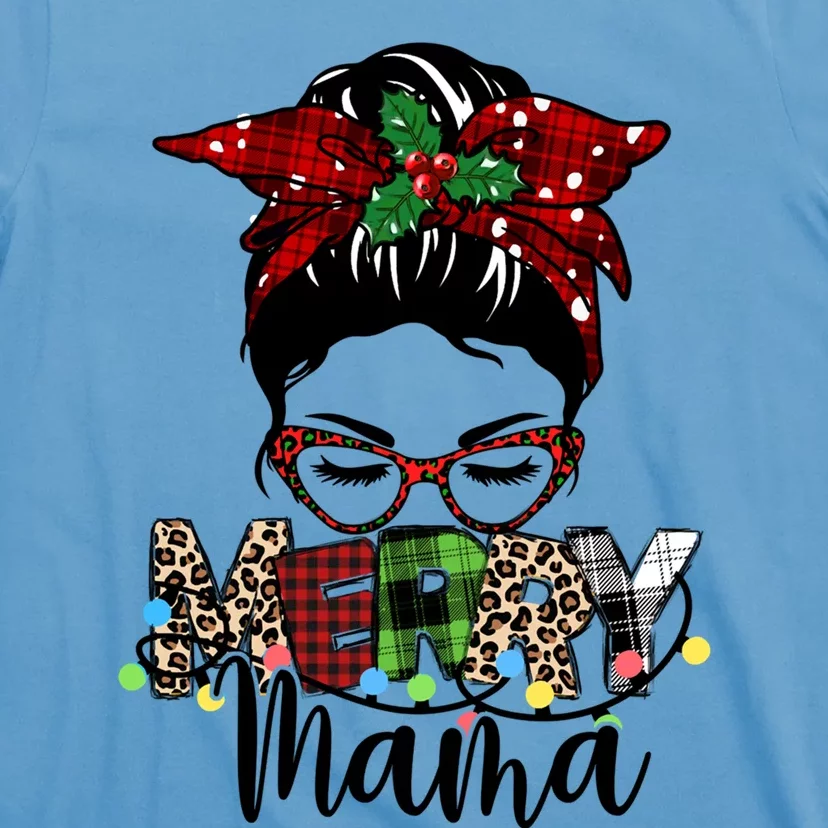 Merry Mama Christmas Mom Momlife Mama Santa Xmas Gift T-Shirt