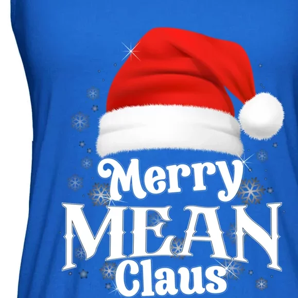 Merry Mean Claus Pjs Family Matching Christmas Funny Gift Ladies Essential Flowy Tank