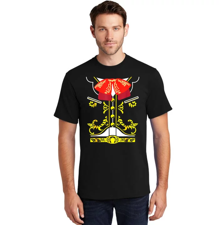 Mexican Mariachi Charro Cinco De Mayo Halloween Costume Tall T-Shirt