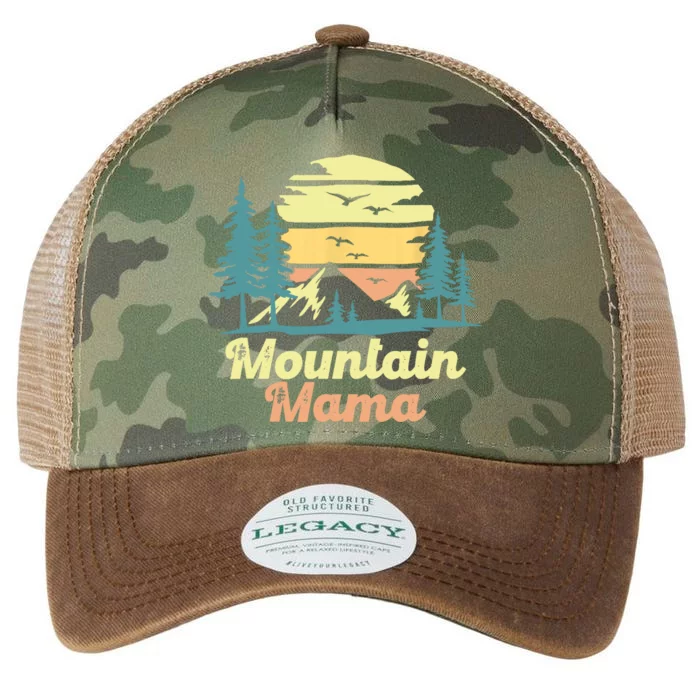 Mountain Mama Camping Hiking Mom Adventure Mothers Day Legacy Tie Dye Trucker Hat