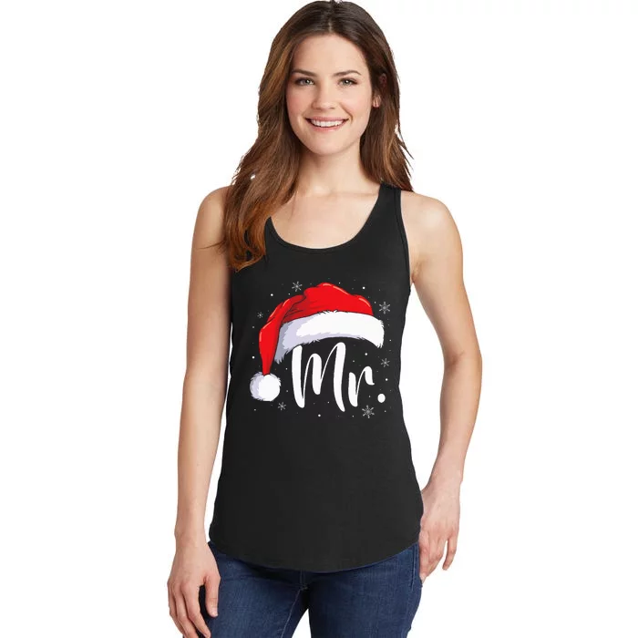 Mr Mrs Claus Christmas Couples Matching His And Her Pajamas Ladies Essential Tank