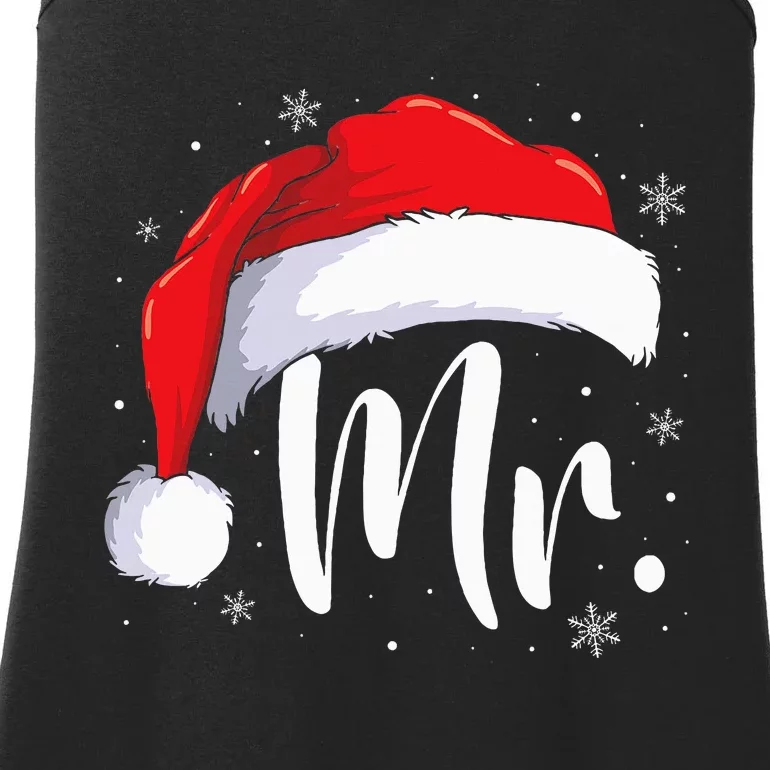 Mr Mrs Claus Christmas Couples Matching His And Her Pajamas Ladies Essential Tank