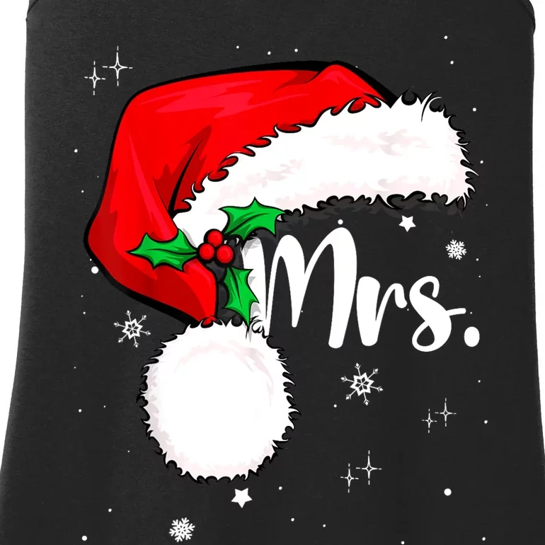 Mr Mrs Claus Christmas Couples Matching His And Her Pajamas Ladies Essential Tank