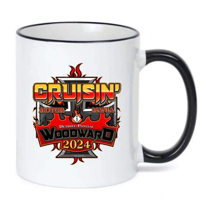 Motor Mania Cruisin Woodward 2024 Detroit To Pontiac Black Color Changing Mug