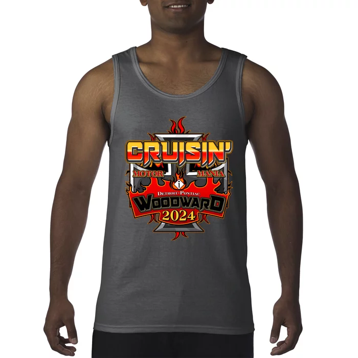 Motor Mania Cruisin Woodward 2024 Detroit To Pontiac Tank Top