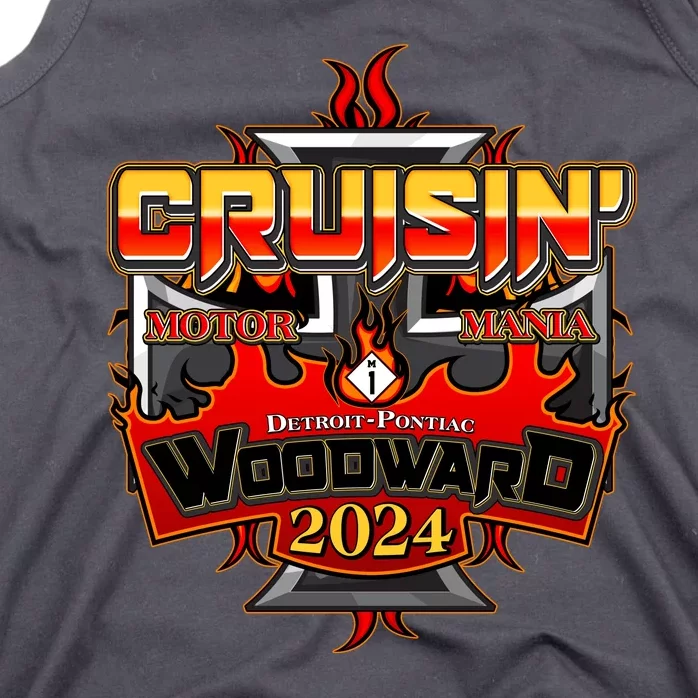 Motor Mania Cruisin Woodward 2024 Detroit To Pontiac Tank Top