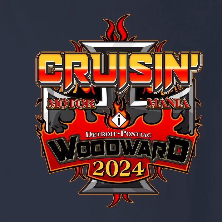 Motor Mania Cruisin Woodward 2024 Detroit To Pontiac Toddler Long Sleeve Shirt