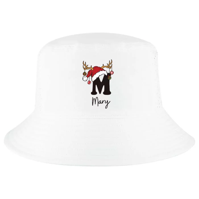 Mary Monogrammed Christmas Matching Cool Comfort Performance Bucket Hat