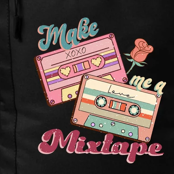 Make Mixtape Cassettes Retro Valentine's Day Gift Daily Commute Backpack