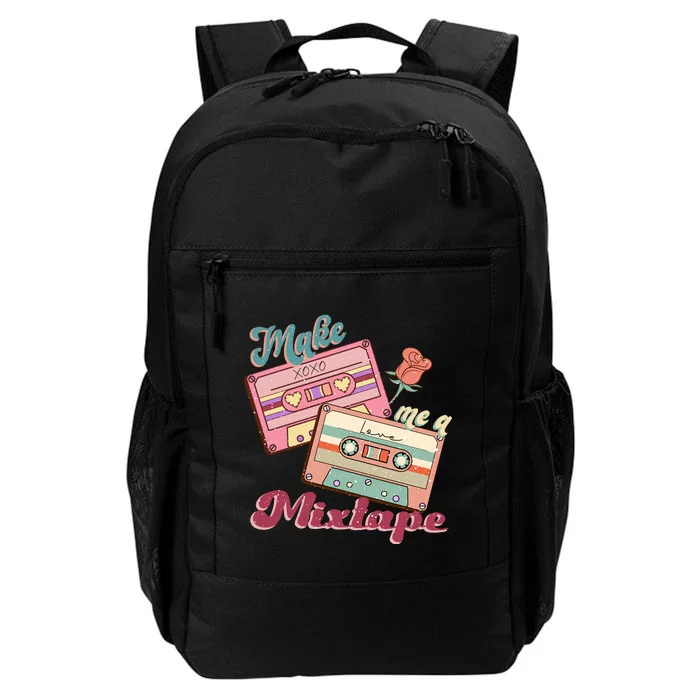 Make Mixtape Cassettes Retro Valentine's Day Gift Daily Commute Backpack