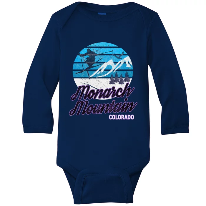 Monarch Mountain Colorado USA Ski Resort Snowboarding Baby Long Sleeve Bodysuit