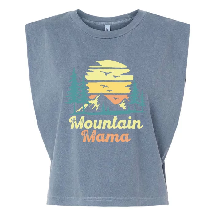 Mountain Mama Camping Hiking Mom Adventure Mothers Day Garment-Dyed Women's Muscle Tee