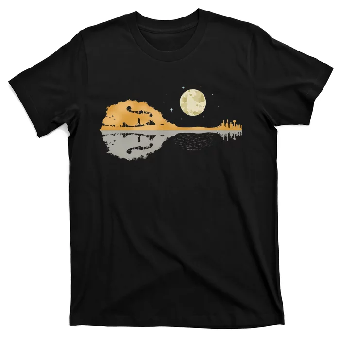 Mandolin Men Country Music Moon Bluegrass T-Shirt