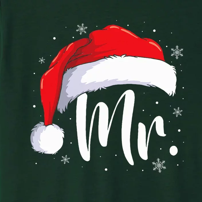 Mr Mrs Claus Christmas Couples Matching His And Her Pajamas ChromaSoft Performance T-Shirt