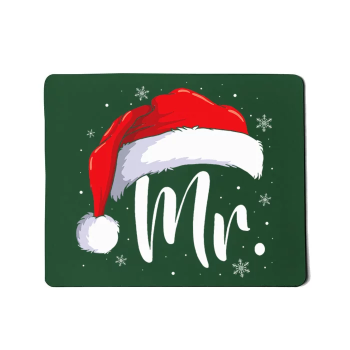 Mr Mrs Claus Christmas Couples Matching His And Her Pajamas Mousepad