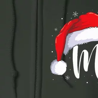 Mr Mrs Claus Christmas Couples Matching His And Her Pajamas Full Zip Hoodie