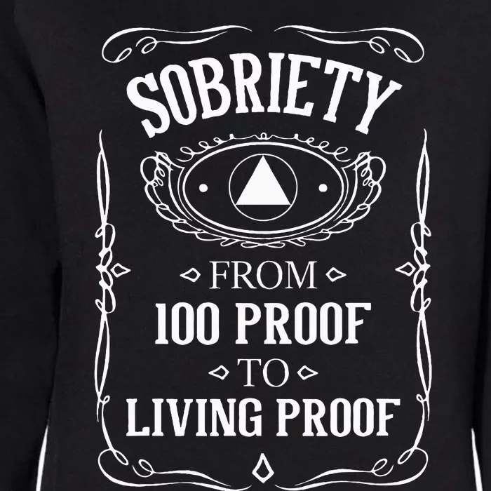 Miracle Milestone Celebrating Sobriety with Living Proof Womens California Wash Sweatshirt