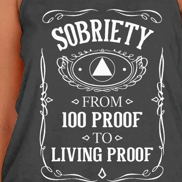 Miracle Milestone Celebrating Sobriety with Living Proof Women's Knotted Racerback Tank