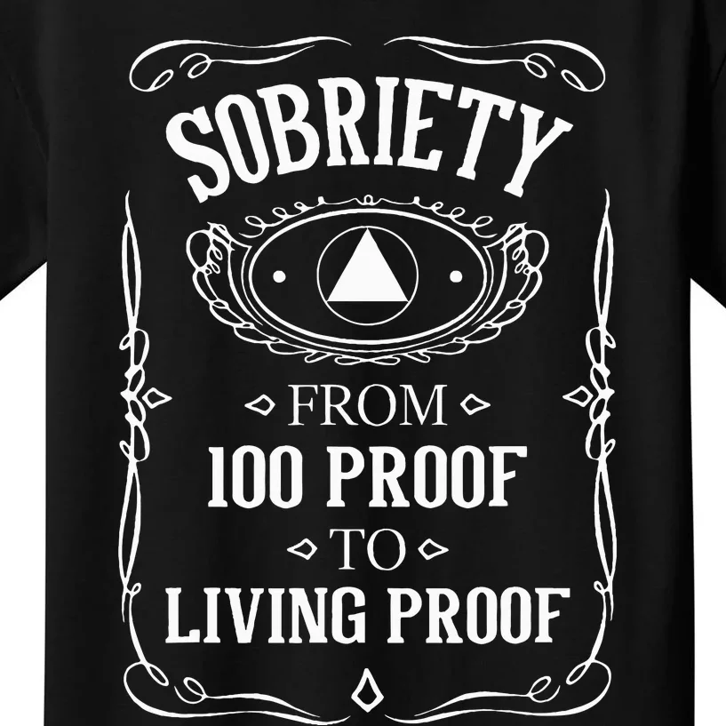 Miracle Milestone Celebrating Sobriety with Living Proof Kids T-Shirt