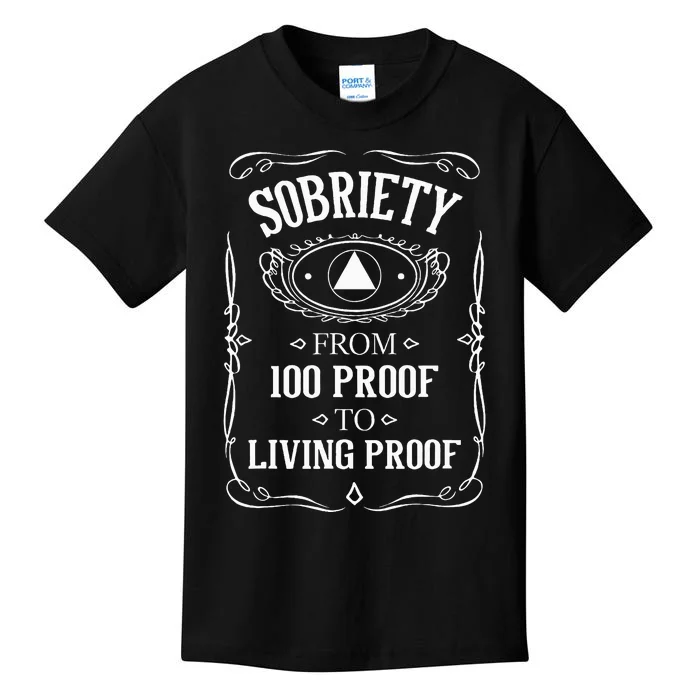 Miracle Milestone Celebrating Sobriety with Living Proof Kids T-Shirt