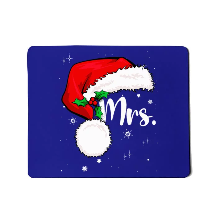 Mr Mrs Claus Christmas Couples Matching His And Her Pajamas Mousepad