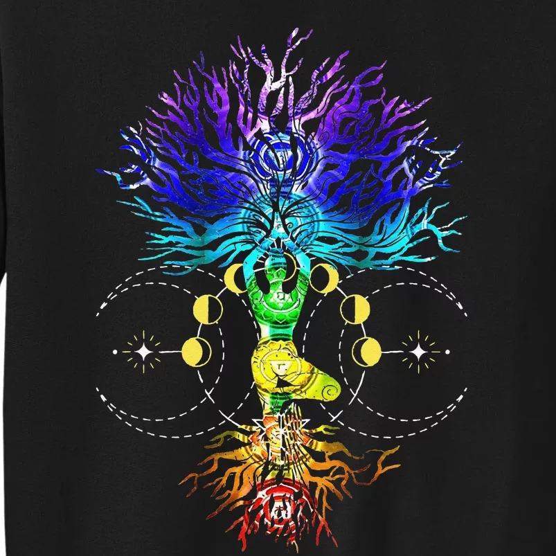 Mandala Moon Chakra Tree of Life Tall Sweatshirt