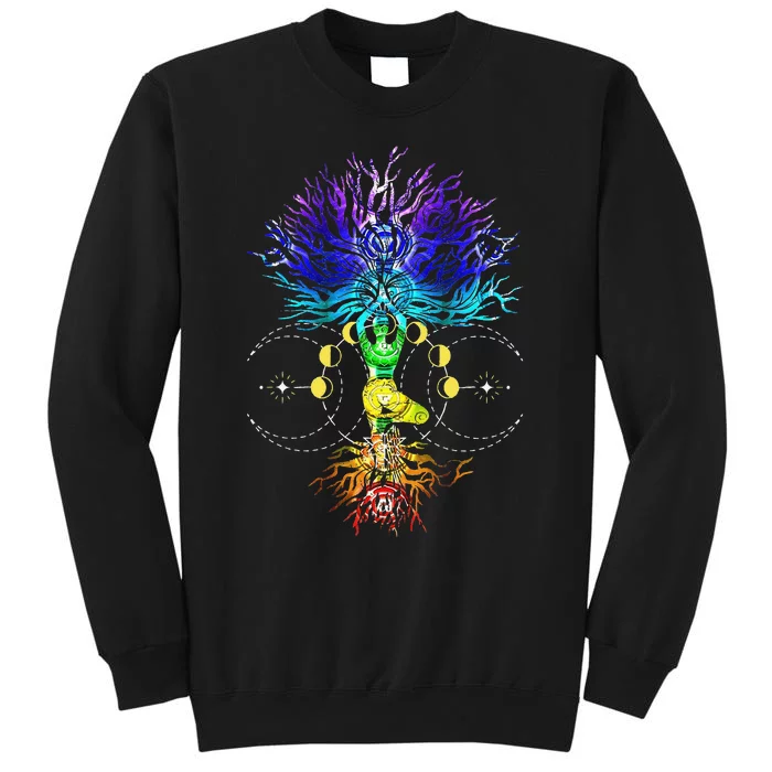 Mandala Moon Chakra Tree of Life Tall Sweatshirt