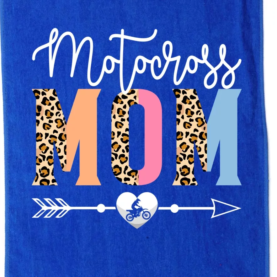 Motocross Mom Cute Motocross Game Mother's Day Leopard Gift Platinum Collection Golf Towel