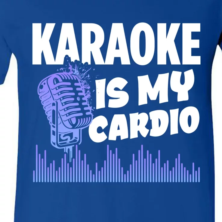 Music My Cardio Is Perfect For Karaoke Singers Music Lovers Gift V-Neck T-Shirt