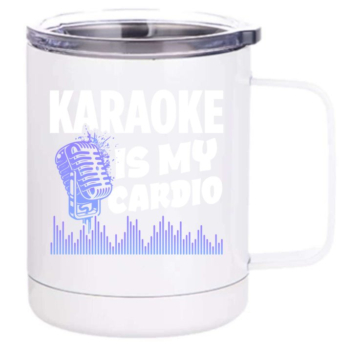 Music My Cardio Is Perfect For Karaoke Singers Music Lovers Gift Front & Back 12oz Stainless Steel Tumbler Cup