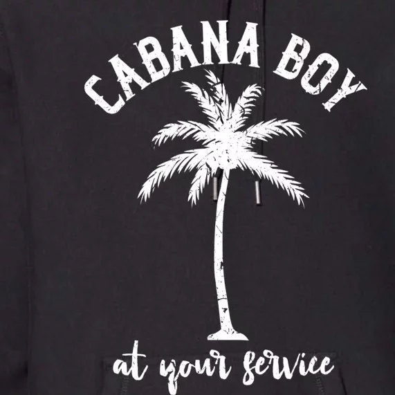 Mens Minimalist Cabana Boy Beach Bartender Summer Pool Party Great Gift Premium Hoodie