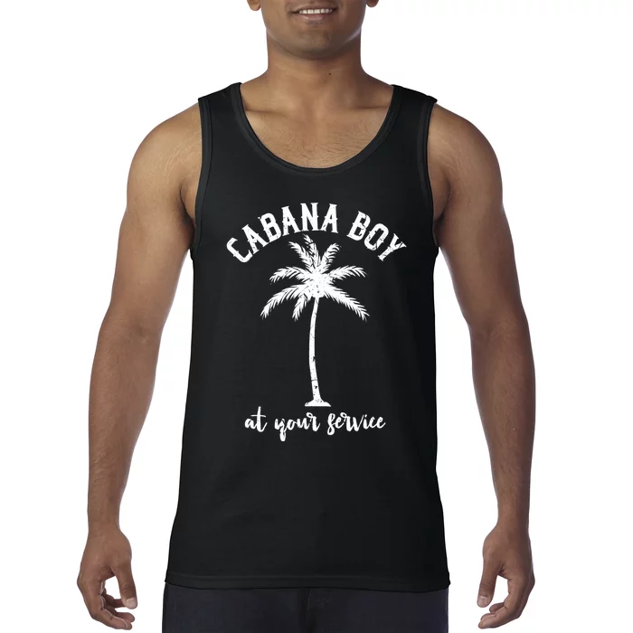 Mens Minimalist Cabana Boy Beach Bartender Summer Pool Party Great Gift Tank Top