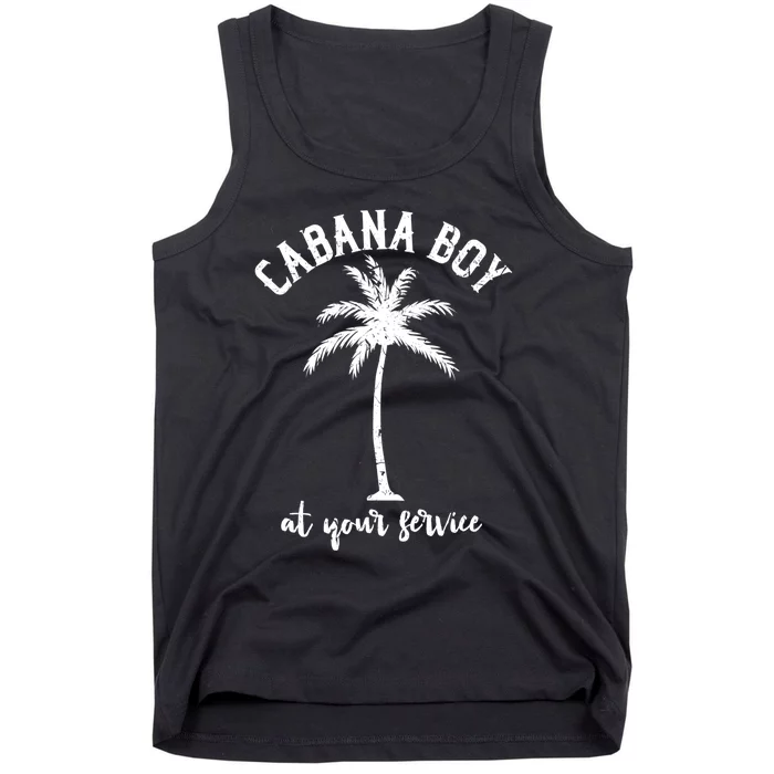 Mens Minimalist Cabana Boy Beach Bartender Summer Pool Party Great Gift Tank Top