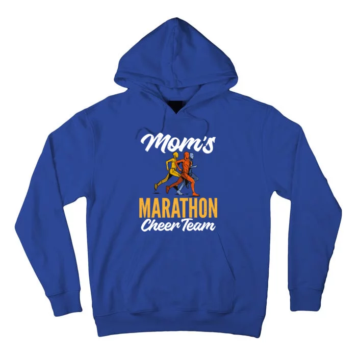 Moms Marathon Cheer Team Marathon Marathoner Moms Gift Tall Hoodie