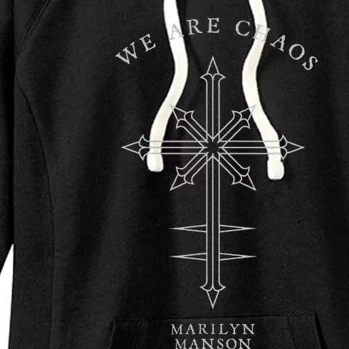 M.A.R.I.L.Y.N M.A.N.S.O.N – Chaos Cross Women's Fleece Hoodie