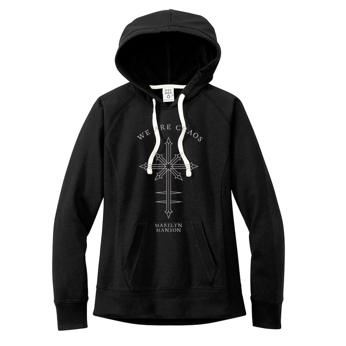 M.A.R.I.L.Y.N M.A.N.S.O.N – Chaos Cross Women's Fleece Hoodie