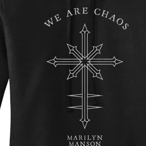 M.A.R.I.L.Y.N M.A.N.S.O.N – Chaos Cross Women's Pullover Hoodie