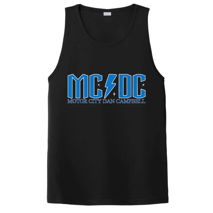 MCDC Motor City Dan Campbell Funny Football Performance Tank