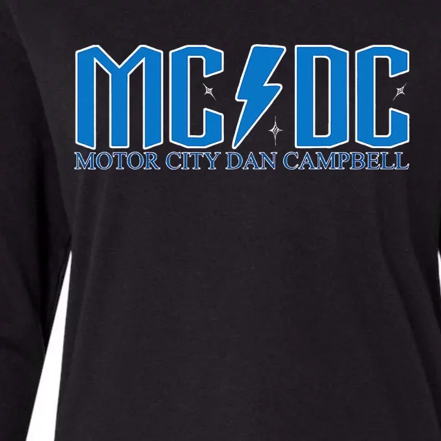 MCDC Motor City Dan Campbell blue Football Coach sports Womens Cotton Relaxed Long Sleeve T-Shirt