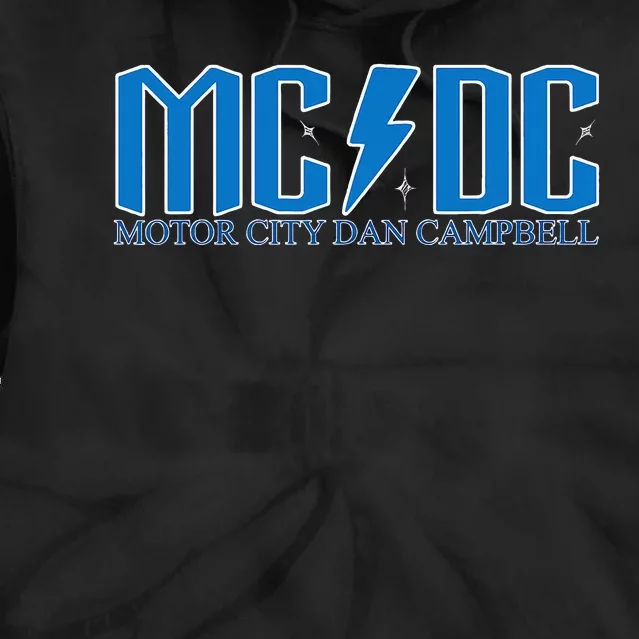 MCDC Motor City Dan Campbell blue Football Coach sports Tie Dye Hoodie